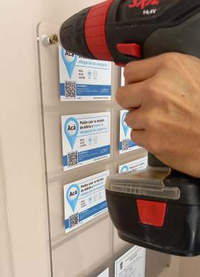 Instalación displays ACA